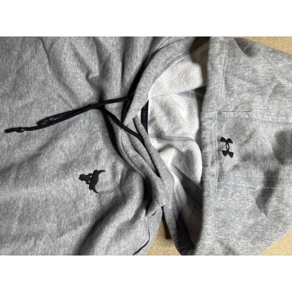 Under Armour Hoodie Dwayne The Rock Johnson Crop Top Size Large Womens - Picture 5 of 7